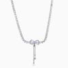 Colar Laço Zircônia Feminino 2024 Novas Explosões Atacado Senso High-end Luxo Leve Simples Corrente Clavícula Acessórios de Joalheria