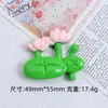 Flor Grande Champiñón Dibujo Animado Hecho a Mano DIY Pegamento de Crema Resina Accesorios Pequeños Agujero para Joyería Hebilla de Zapato Paquete de Materiales
