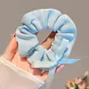 Goma para el pelo con estampado de leopardo marrón para otoño e invierno para mujer, scrunchie elegante y sofisticado para peinados de moño