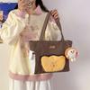 Saco de lona de grande capacidade 2023 bolsa nova das mulheres estilo coreano personalidade de moda contraste cor mensageiro saco bolsa de ombro entrega de uma peça