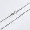 Collar Estilo Coreano de Plata de Ley S925 Cielo Estrellado al por Mayor desde Fabricante, Cadena Fina de Moda Transfronteriza para Niñas, Cadena para Clavícula Grabada al por Mayor