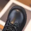 Botas femininas, novos modelos de outono, botas Martin de sola macia para meninos, botinhas para crianças pequenas e estudantes, botas de couro estilosas e bonitas para bebês