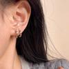 Aretes de Aro Cuadrados de Circonia S925 Plateados en Plata Aretes Fríos para Mujer Lujo Accesible de Alta Gama Nicho Exquisitos Aretes de Moda Aretes