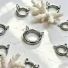 Hebilla de Resorte de Acero Inoxidable Hebilla de Tirachinas Accesorios de Joyería DIY Hebilla de Conexión para Pulsera de Acero de Titanio Hebilla Semi-Terminada