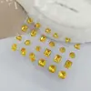Dongzhou K9 Traga Riqueza e Tesouro Ovo de Pombo de Cristal Dourado Nail Art Diamante Pedra de Açúcar Quadrado Especial Formato Fundo Pontiagudo Coleção de Diamantes Ornamento de Diamante para Unhas