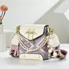 Bolsas Femininas 2025 Nova Pequena de Nicho Toque de Luxo Pequena Bolsa Quadrada Mini Bolsa de Ombro Cruzada Bolsa Feminina Bolsa para Celular Bolsa Feminina