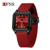 Los relojes de la marca Oufani son modernos, retro, sencillos, versátiles para ir al trabajo, relojes de pulsera unisex, relojes de cuarzo impermeables con esfera cuadrada pequeña.