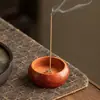 Pequeño Quemador de Incienso para Viajes y Uso en Interiores, Hecho de Sándalo Negro con Múltiples Agujeros, Soporte para Incienso en Barra, Mini Soporte para Incienso de Sándalo y Madera de Agar