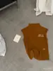 Camiseta sin mangas XIA'X de verano para chica, estilo coreano, simple, versátil, cuello medio, manga corta abullonada pequeña, color liso, para llevar en capas o como prenda exterior con un hermoso diseño en la espalda