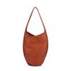 Moda Feminina Simples Versátil Bolsa de Ombro Grande Capacidade Bolsa de Axila Couro Bovino de Primeira Camada Bolsa Saco Tendência Bolsa para o Dia a Dia