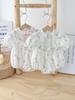Ropa de verano para bebé, vestido envolvente de verano para niña recién nacida, princesa, luna llena de cien días, ropa de escalada bonita para salir de un año