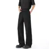 Pantalones casuales holgados de pierna recta estilo coreano de alta gama para hombre, pantalones largos de pierna ancha para otoño, venta al por mayor de pantalones de traje para hombre