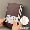 Deli 3186 Oficina de Negocios Cuero Libro/Bloc de Notas/Libro de Búsqueda/Cuaderno 25K/160 Páginas