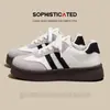 Zapatillas de entrenamiento retro negras alemanas para mujer, nuevo estilo coreano 2026, versátiles, cómodas, casuales, deportivas