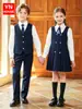Uniforme escolar británico para niños, uniforme de clase de escuela primaria, uniforme de jardín de infantes, chaleco, traje formal, atuendo para foto de graduación, disfraz de actuación