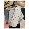 Calcetines finos de verano para mujer, estilo Miu, con lazo, calcetines tobilleros de corte bajo, antideslizantes, invisibles, calados, transpirables