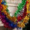 Tiras Coloridas de Natal, Decorações de Flores, Decorações para Árvore de Natal, Tiras de Natal, Tiras Multicoloridas