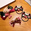 Accesorios Navideños para el Cabello de Oso Retro Texturizado Diadema para Niña Peineta de Lazo Hecha a Mano Adorable Cuernos Diadema para Niños