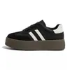 Zapatillas de Entrenamiento Alemanas para Mujer 2025 Nuevas Primavera y Otoño Suela Gruesa Tenis Blancos Retro Casual Tenis Deportivos