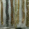 Zapatos, Ropa, Sombreros, Adornos Brillantes, Cadena de Serpiente de Cobre Dorada, Exquisitos Accesorios de Cadena de Metal Hong8