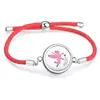 Cuerda Roja Moda Sencilla Difusor de Aceites Esenciales Aromaterapia Caja Pequeña Pulsera Redonda Accesorios de Joyería Caja de Fragancia Decoraciones