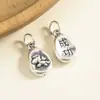 Plata de Ley 999 Colgante de Riqueza Inmediata Caballo de Madera Pequeño Colgante de Caballo Volador Pulsera de Caballo del Zodiaco Accesorios de Cuerda Roja Dropshipping