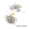 AliExpress flor artificial plateada nuevo núcleo de flor ramo diy hecho a mano horquilla para el pelo de flor envuelta accesorios decorativos