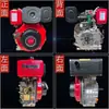 Motor Diesel Pequeno Monocilíndrico Refrigerado a Ar Changzhou 173F178F186F188F192F Motor para Gerador Bomba d'Água