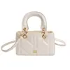 Bolso Cuadrado Pequeño de Rombo Estilo Nuevo, Bolso de Mano Exquisito y Versátil para Mujer, Bolso Tote Pequeño de Lujo Ligero de Gama Alta, Bolso de Hombro Cruzado Individual, Dropshipping