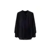 Camisa de Tencel de Manga Larga para Mujer 2026 Otoño Nuevo Estilo Holgada Forma de H Casual Ropa de Trabajo Versátil Ligera y Ligeramente Transparente