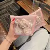 Bolsa de Cosméticos Personalizada de Fábrica, Bonita e Portátil, Feminina e Linda, Bolsa Bordada, Bolsa de Armazenamento Portátil Multifuncional