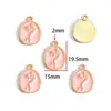 Accesorios de Joyería de Aleación de Esmalte Simples Colgantes Irregulares de Animales Marinos Charms para Pulsera Collar DIY W854