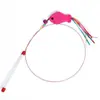 Brinquedos para Gatos Atacado em Estoque, Varinha para Provocar Gatos, Arame de Aço, Peixe para Provocar Gatos, Elástico de Rato com Sino, Varinha Portátil para Provocar Gatos