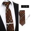 Corbata de Negocios a Rayas para Hombre Formal Profesional Roja Azul Atada a Mano Imitación Seda 7.5cm Stock Listo de Fábrica