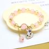 Nueva pulsera popular en línea para estudiantes, pulsera femenina de cristal de hielo de dibujos animados, perro de jade coolomi Sanrio, pulsera dulce