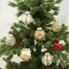 Decorações de Natal de Novos Produtos Transfronteiriços Platinum Boutique Conjunto de Bolas de Natal Pintadas para Pet Bolas de Decoração para Árvore de Natal
