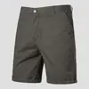 2026 Comércio Exterior Verão Qualidade Transfronteiriça Moda Masculina Cor Sólida Algodão Calças Casuais Shorts Juvenis Calças de Comprimento Médio Calças Sociais