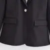 Roupas Femininas 2026 Primavera Novo Estilo Moda Europeia e Americana Simples Slim-Fit Blazer com Ombreiras 2253599 Lapela