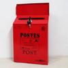 Caixa de Correio de Metal Criativa Estilo Europeu com Fechadura, Caixa de Correio Estilo Americano, Urna de Sugestões, Montada na Parede, Caixa de Cartas Estilo Pastoral, Exclusivamente para Comércio Exterior