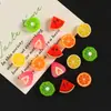 Rodajas de Fruta Corazón Comida de Simulación Juego Manualidades DIY Pegamento de Crema Resina Accesorios Pequeños Hebillas para Zapatos Crocs Paquete de Materiales para Joyería