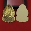 Venta al por mayor de fábrica: Pegatinas metálicas para teléfono con los doce Budas guardianes del zodíaco, pegatinas de pan de oro para la buena suerte y la protección, y artículos culturales creativos