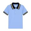 Camiseta blanca para niños, polo infantil de manga corta de algodón para niños y niñas, con solapa blanca, uniforme escolar de una pieza.