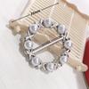 Hebilla de Nudo para Ropa Fija Artefacto Cintura Broche de Perla Metal Perla Hebilla para Prenda Hebilla para Toalla de Seda Aleación Hebilla Decorativa