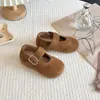 Sapatos de Couro para Meninas 2026 Novidades da Primavera Sapatos Birkenstock Infantis Sapatos Casuais Simples de Solado Macio Estilo Retrô Sapatos de Princesa para Meninas