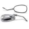 Espejo Retrovisor de Motocicleta con Leopardo de Diamante Galvanizado Refitting Personalidad Oval Universal Reflectores para Vehículos Eléctricos Estilo Más Vendido