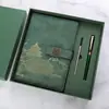 Caderno de Negócios Guofeng A5 Traje de Presente de Alta Qualidade Traje de Caneta de Assinatura de Metal em estoque Presente de Acompanhamento para Publicidade
