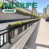 Ingeniería de Caminos Municipales Macetero de Hierro Florero Exterior Aislamiento Vegetación Barandilla Metálica Rectangular Canaleta Exterior para Flores Producto Terminado
