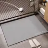 Alfombra de Baño de Lujo Ligero de Barro Diatomeas Absorbente de Agua Alfombra de Piso Alfombra de Inodoro Antideslizante para Inodoro Secado Rápido Alfombrilla para Pies Puerta de Casa