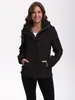 Chaqueta corta desmontable con capucha, multibolsillos, forro polar, para mujer, otoño e invierno, talla europea de Amazon, ropa para mujer transfronteriza R09