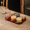 Plato de Frutas Sala de Estar Hogar Refresco Mesa de Centro Snacks Fructosa Seca Plato de Snacks de Nueces Caja de Almacenamiento de Snacks Lujo Ligero Alta Gama